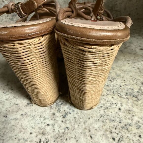 Prada wicker wedge platform sandal - Picture 9 of 10